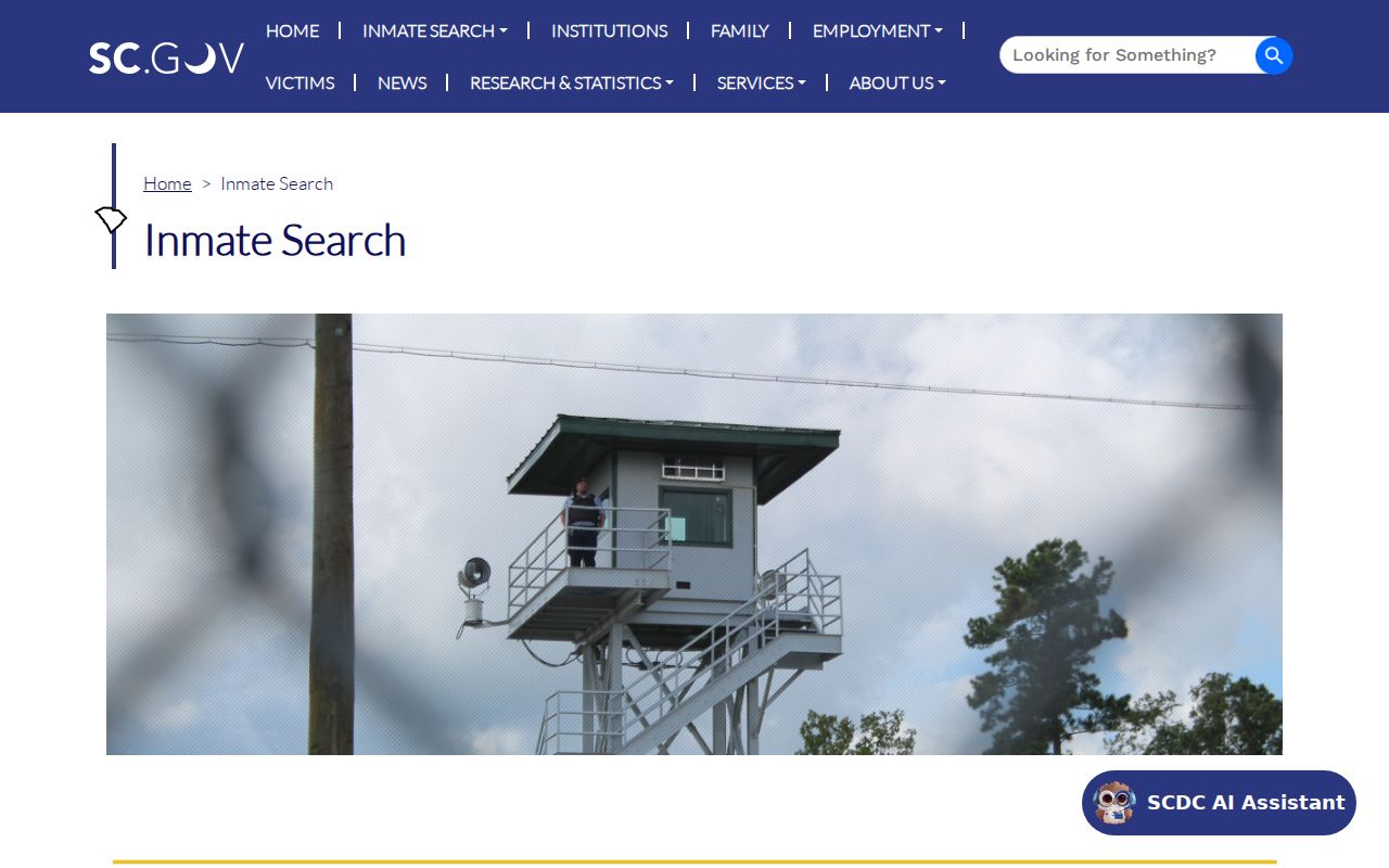 York County arrest records SCDC inmate search