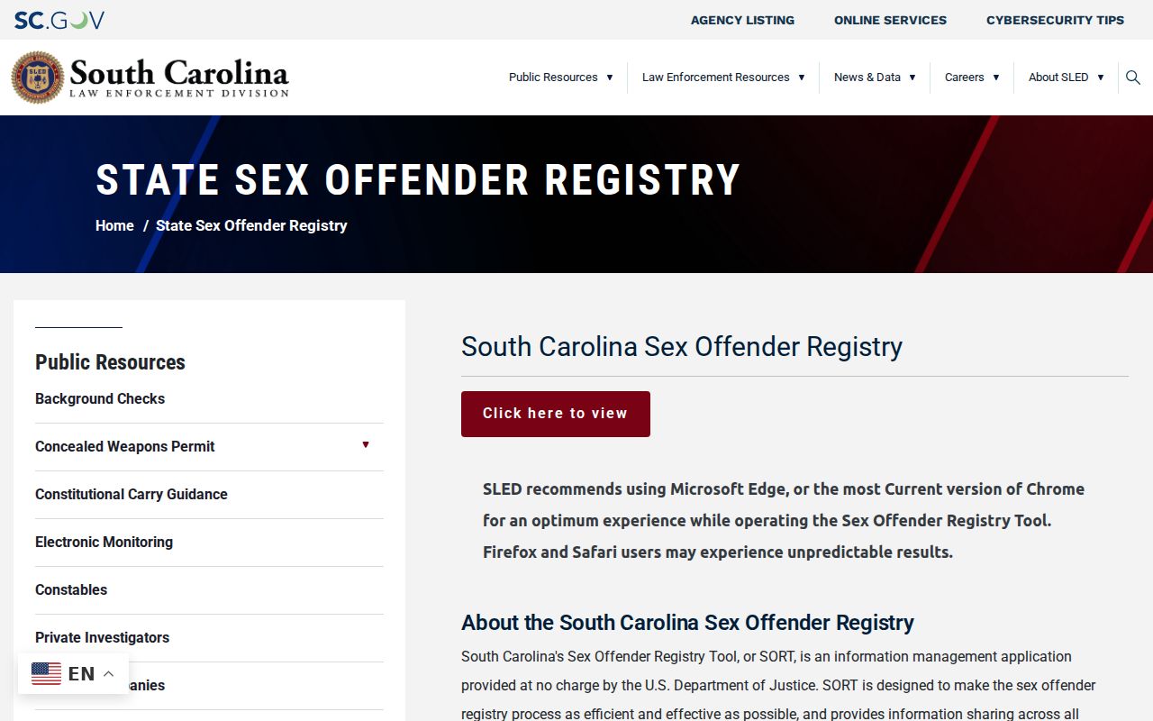 SLED guidance for York County sex offender registry removal